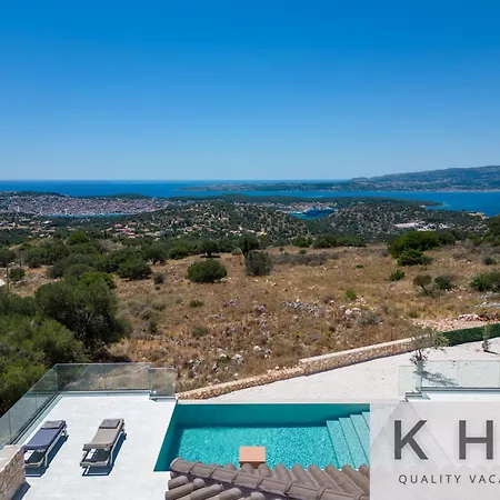Akrothea With Panoramic View And Private Pool Villa Razáta