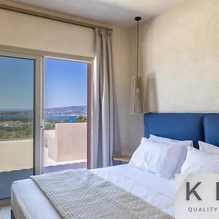 Akrothea With Panoramic View And Private Pool Vilă *